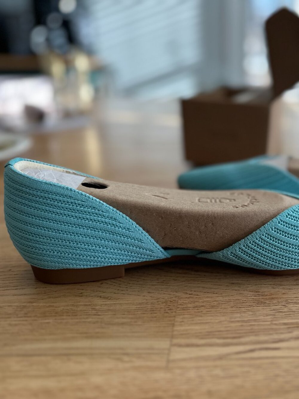 Vivaia Pointed-Toe D'Orsay Flats (Melia) in Acqua Sz 10.5 / Eu 42 NEW IN BOX - Picture 12 of 16